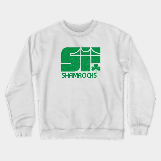 Defunct San Francisco Shamrocks PHL Hockey 1977 Crewneck Sweatshirt by LocalZonly